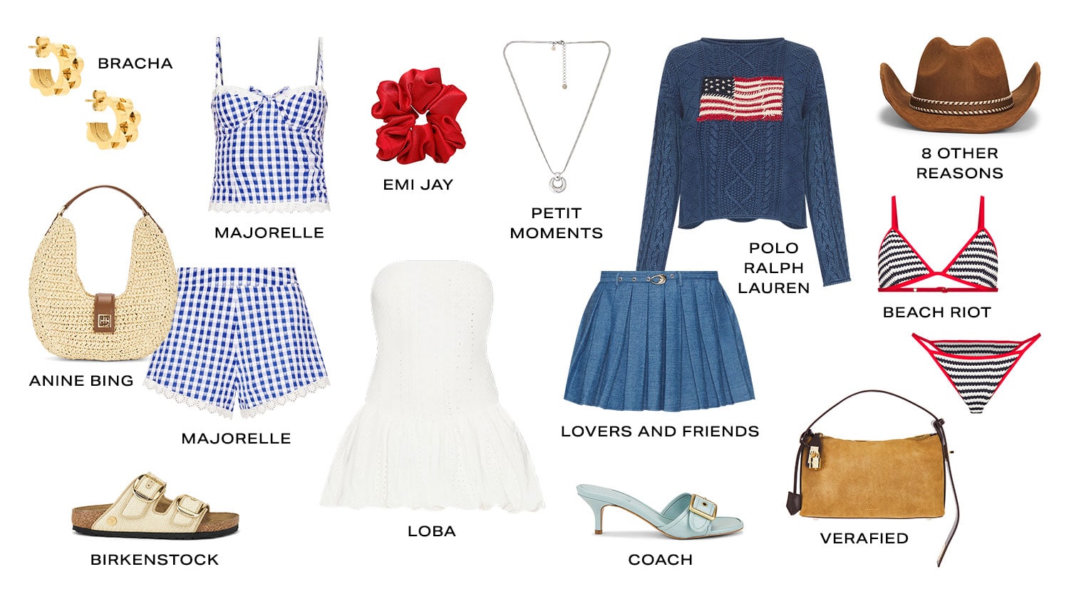 Fourth Of July. Product Assortment.