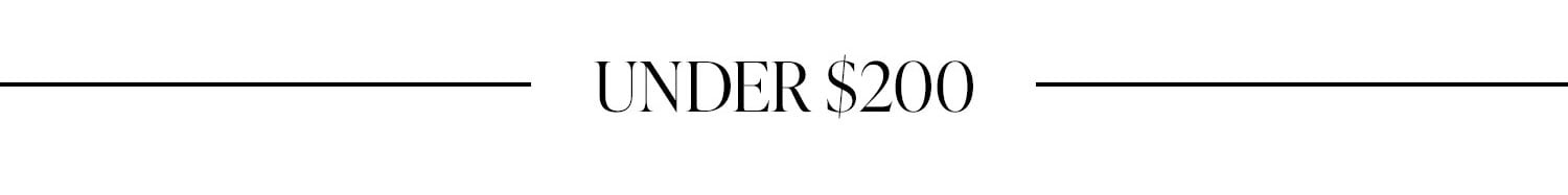 Under $200.