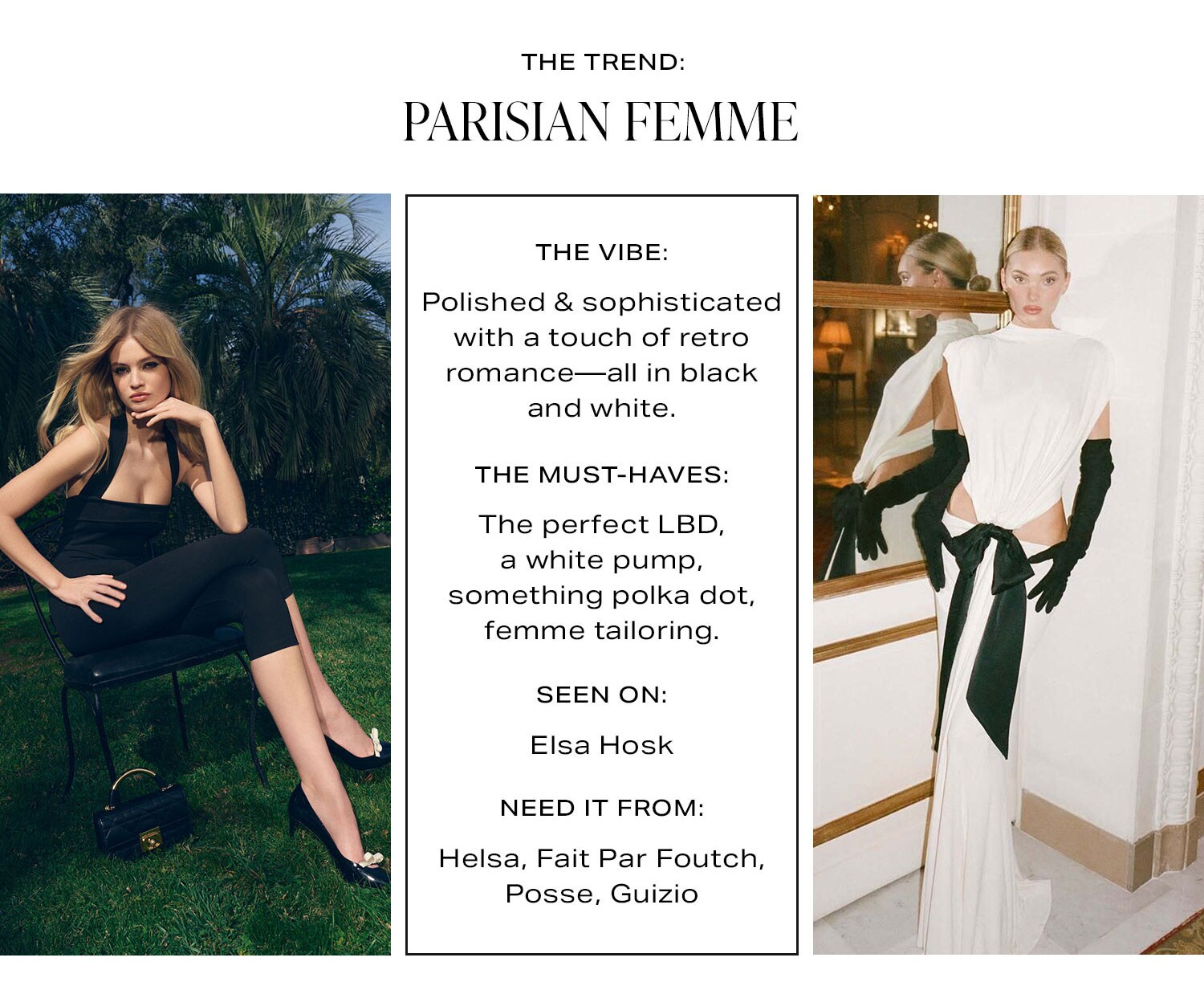 The Trend: Parisian Femme. Shop Now.