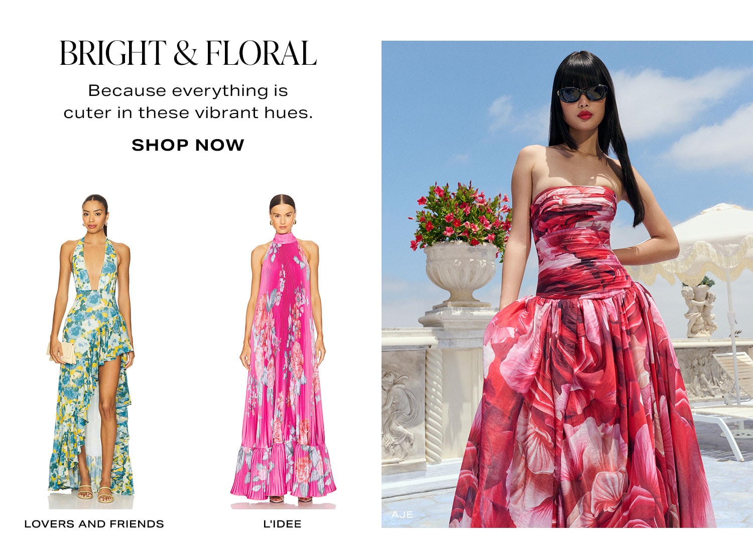 Bright & Floral. Because everything is cuter in pastels. Shop Now.