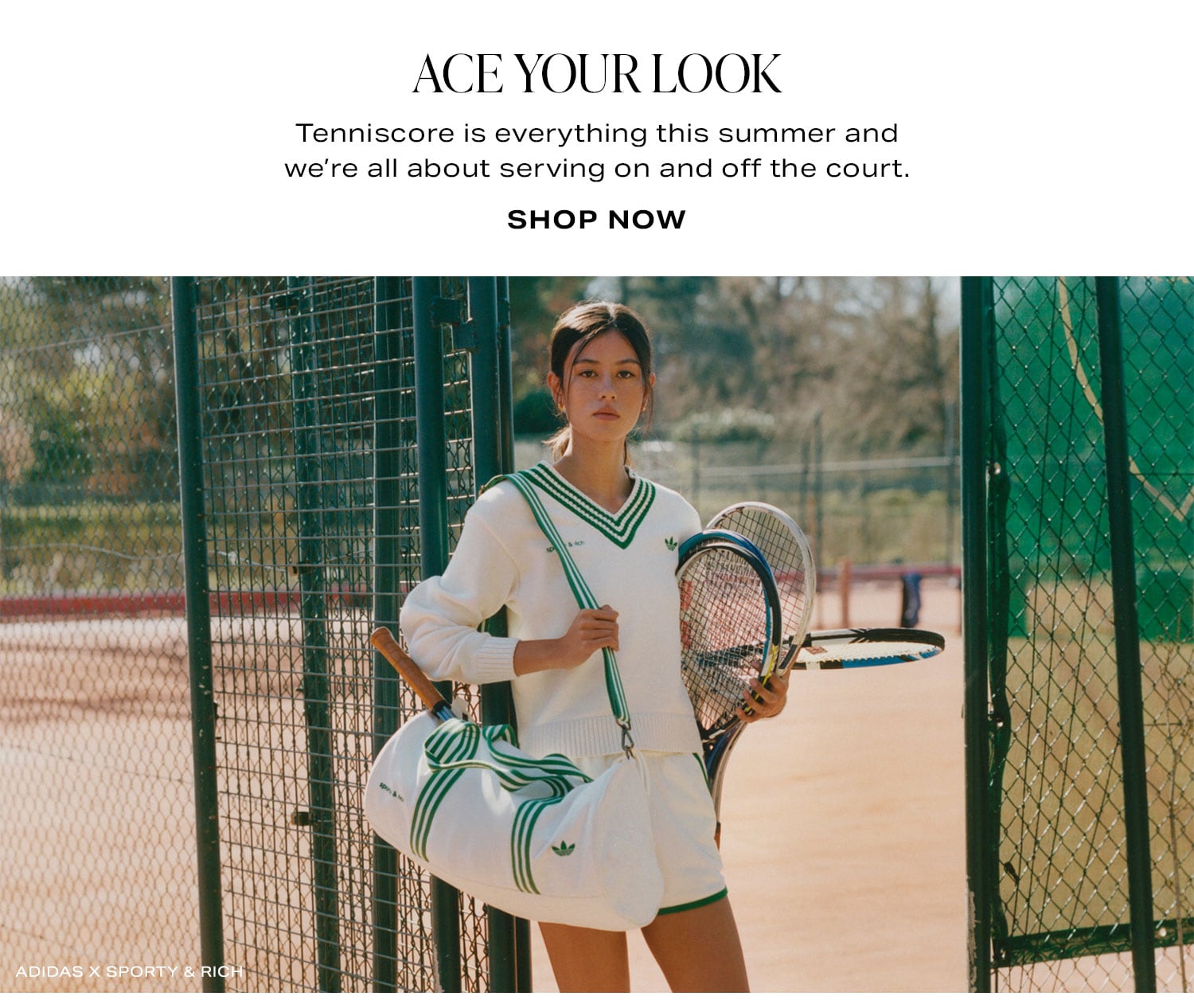 Ace Your Look. Tenniscore is everything this summer and we're all about serving on and off the court. Shop Now.