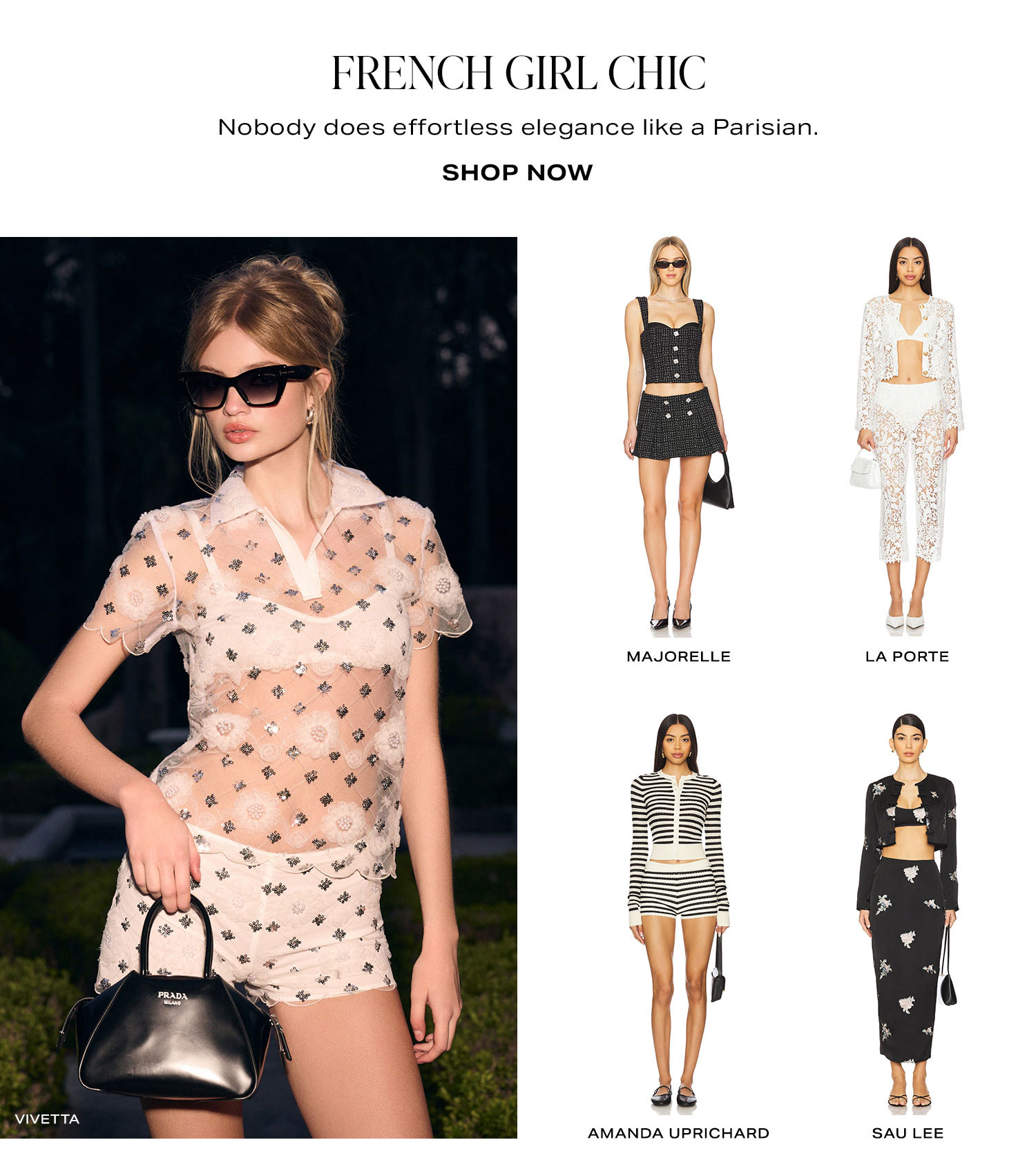 French Girl Chic. Shop Now.