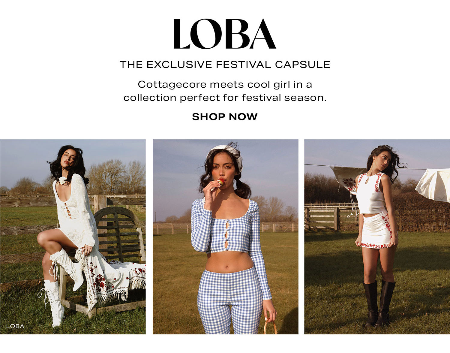 LOBA. Shop Now.