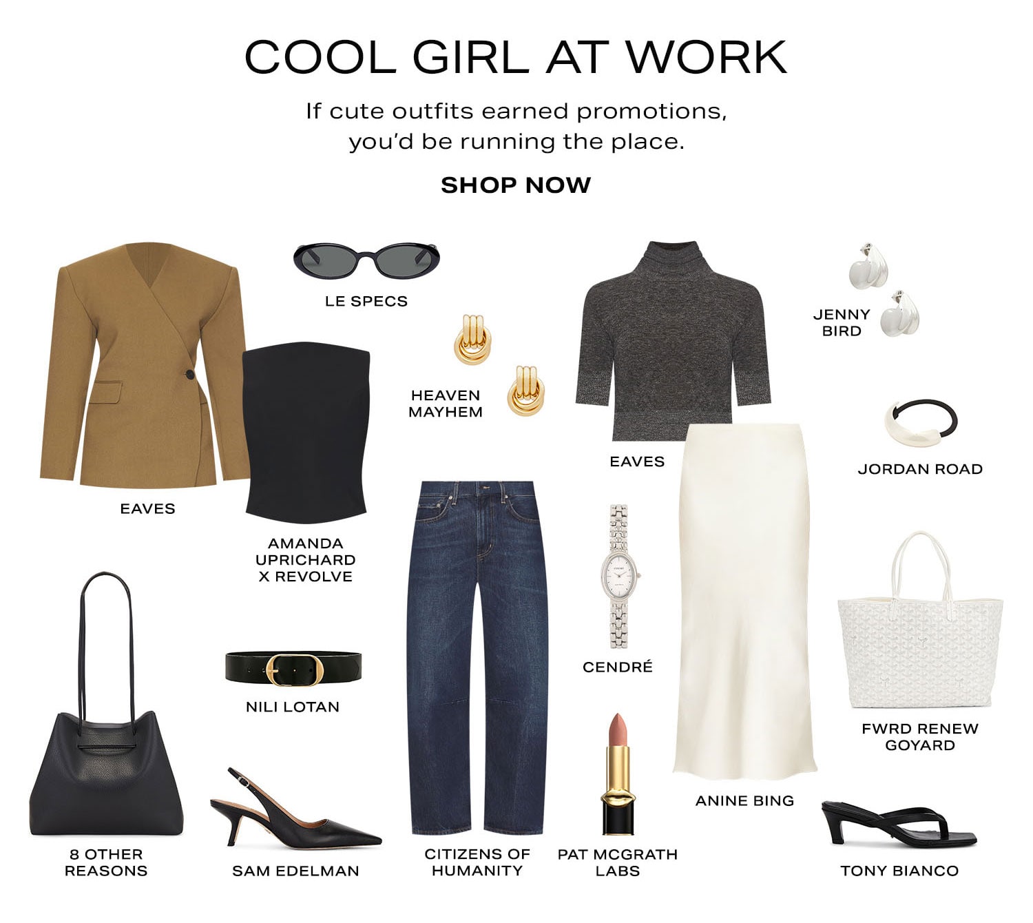Cool Girl At Work. Shop Now.