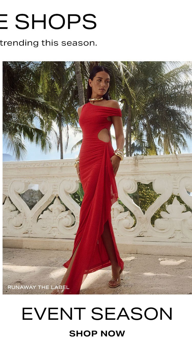 REVOLVE Shops: Event Season. Shop Now.