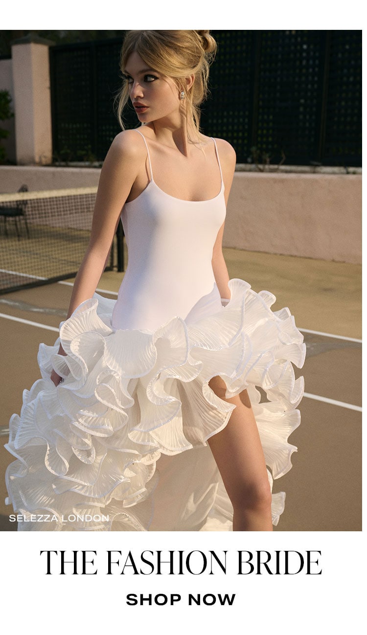 Need More Style Inspo? Look to our REVOLVE Shops: The Fashion Bride. Shop Now.