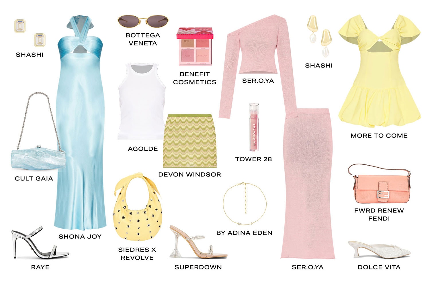 Pretty in Pastel. Product Assortment.