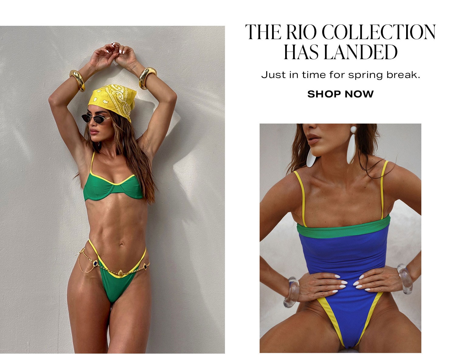 The Rio Collection had landed. Just in time for spring break. Shop Now.