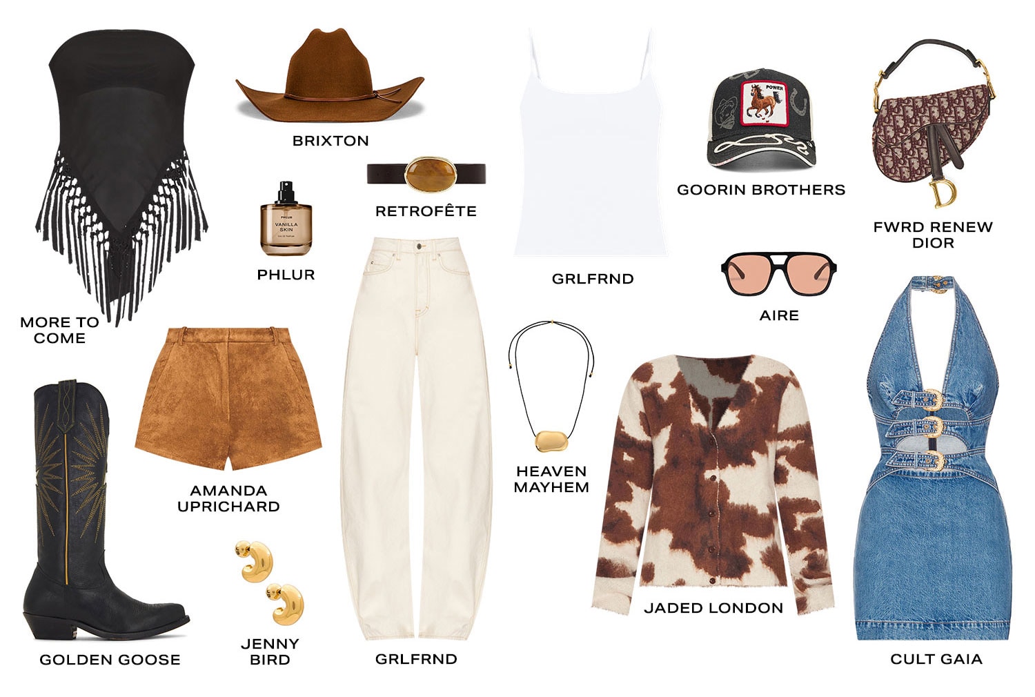 Cool-Girl Western Is Here. Product Assortment.