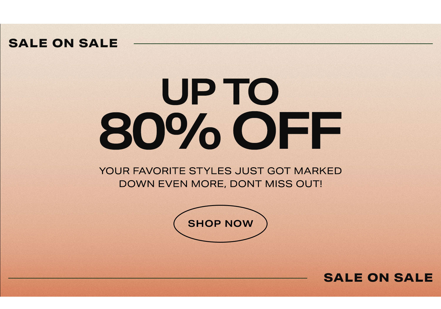 Sale On Sale Up To 80% Off. Your favorite styles just got marked down even more, don't miss out! Shop Now.