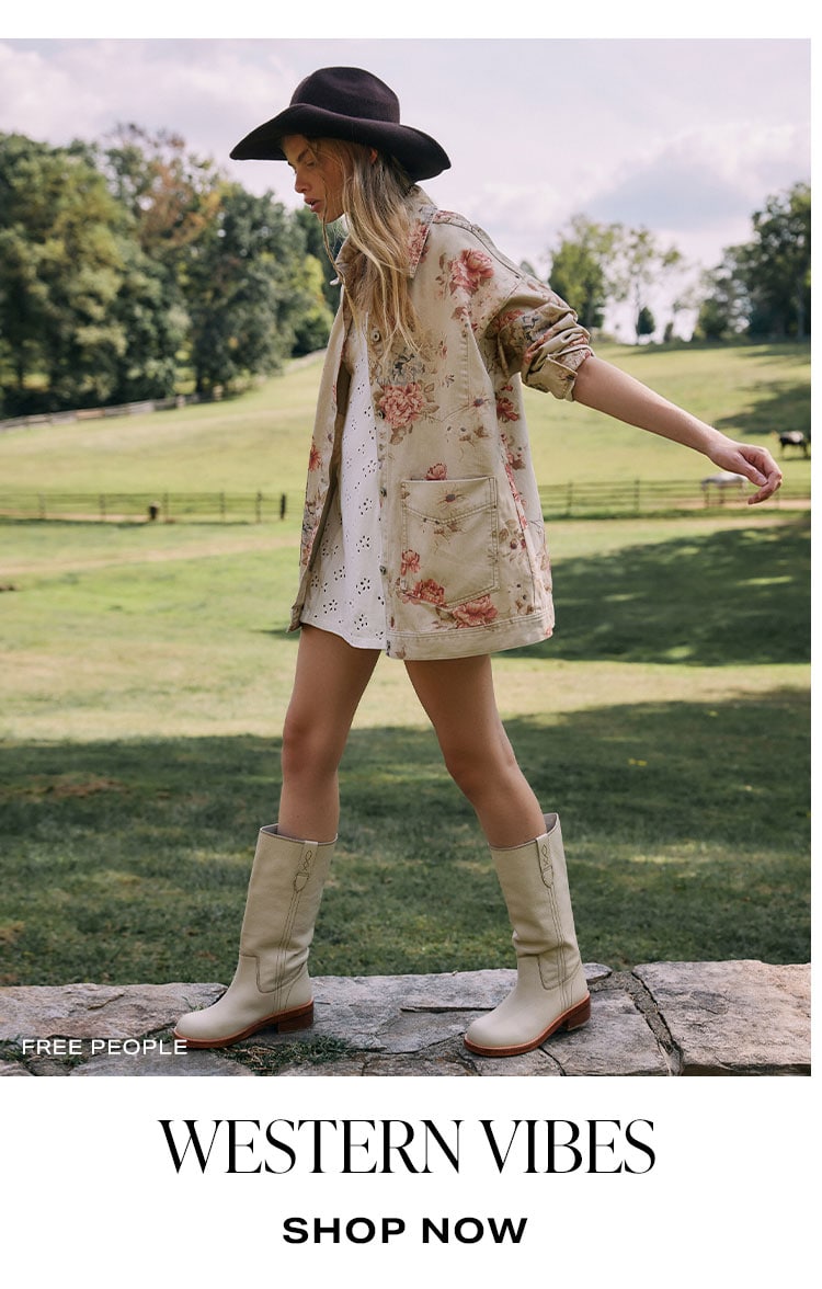 Now Trending: Western Vibes. Shop Now.