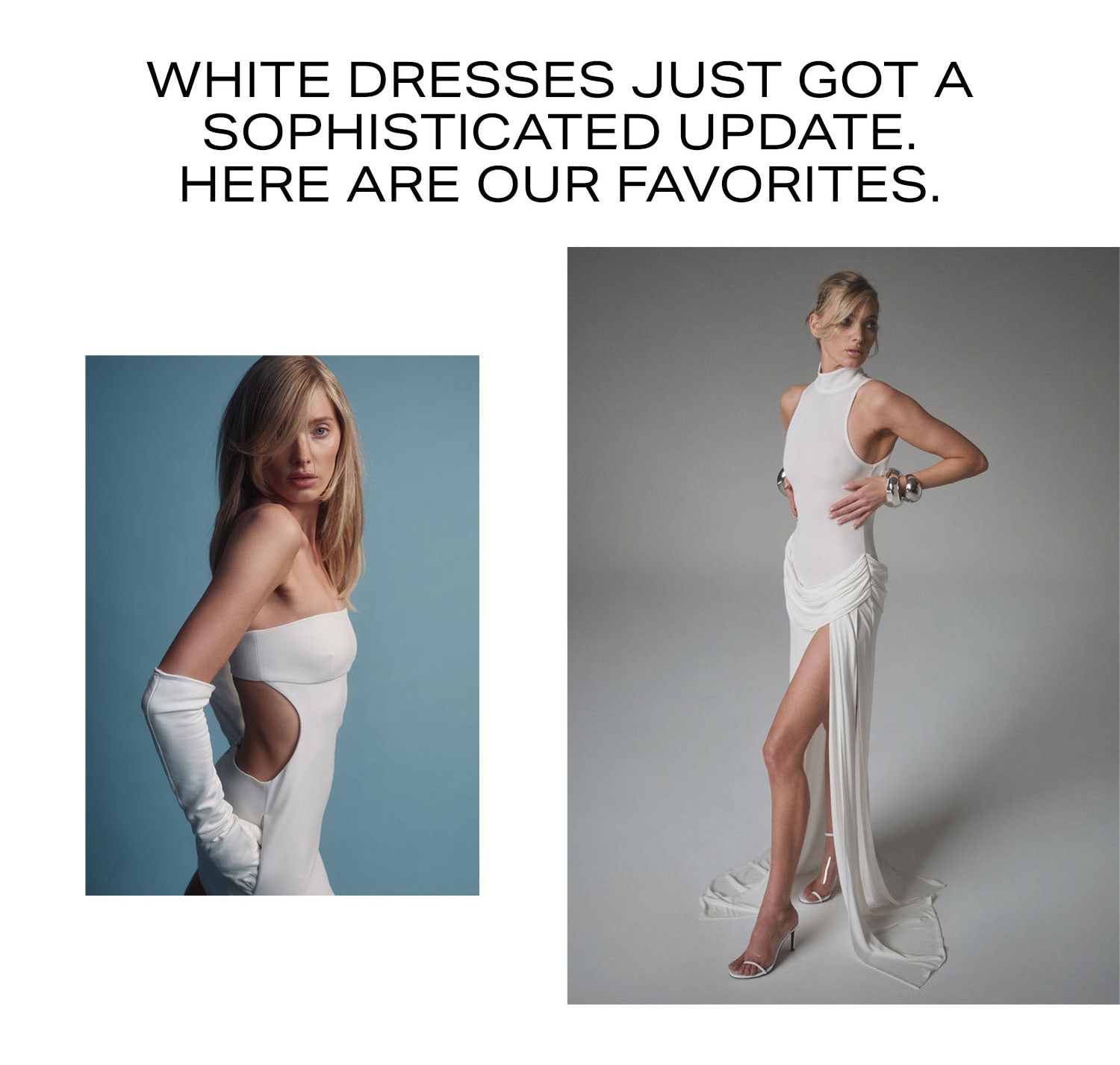 White dresses just got a sophisticated update. Here are our favorites.