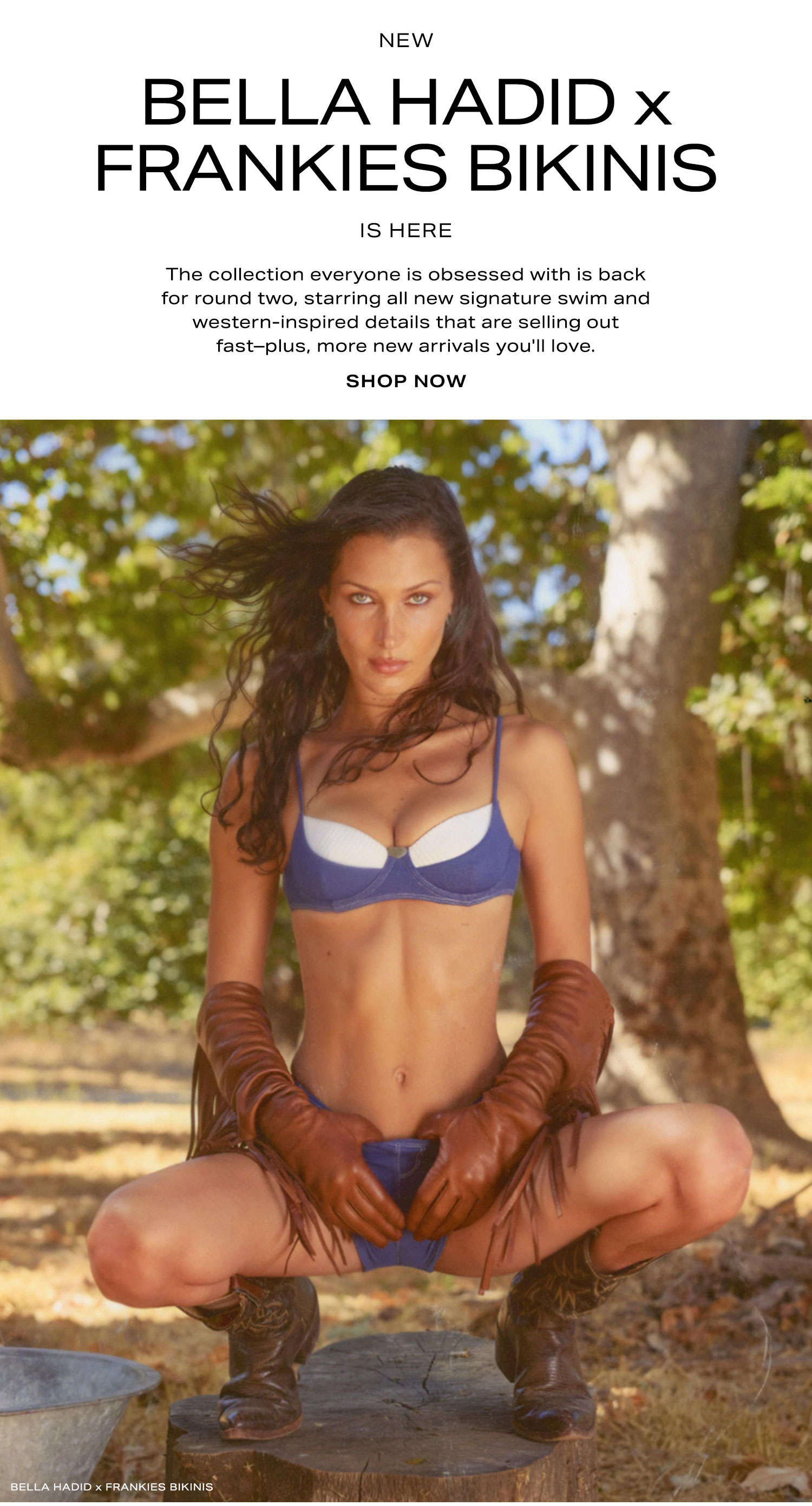 New Bella Hadid x Frankies Bikinis Is here.