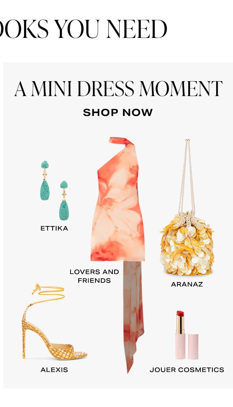 The 2 Vacay Looks You Need. A Mini Dress Moment.