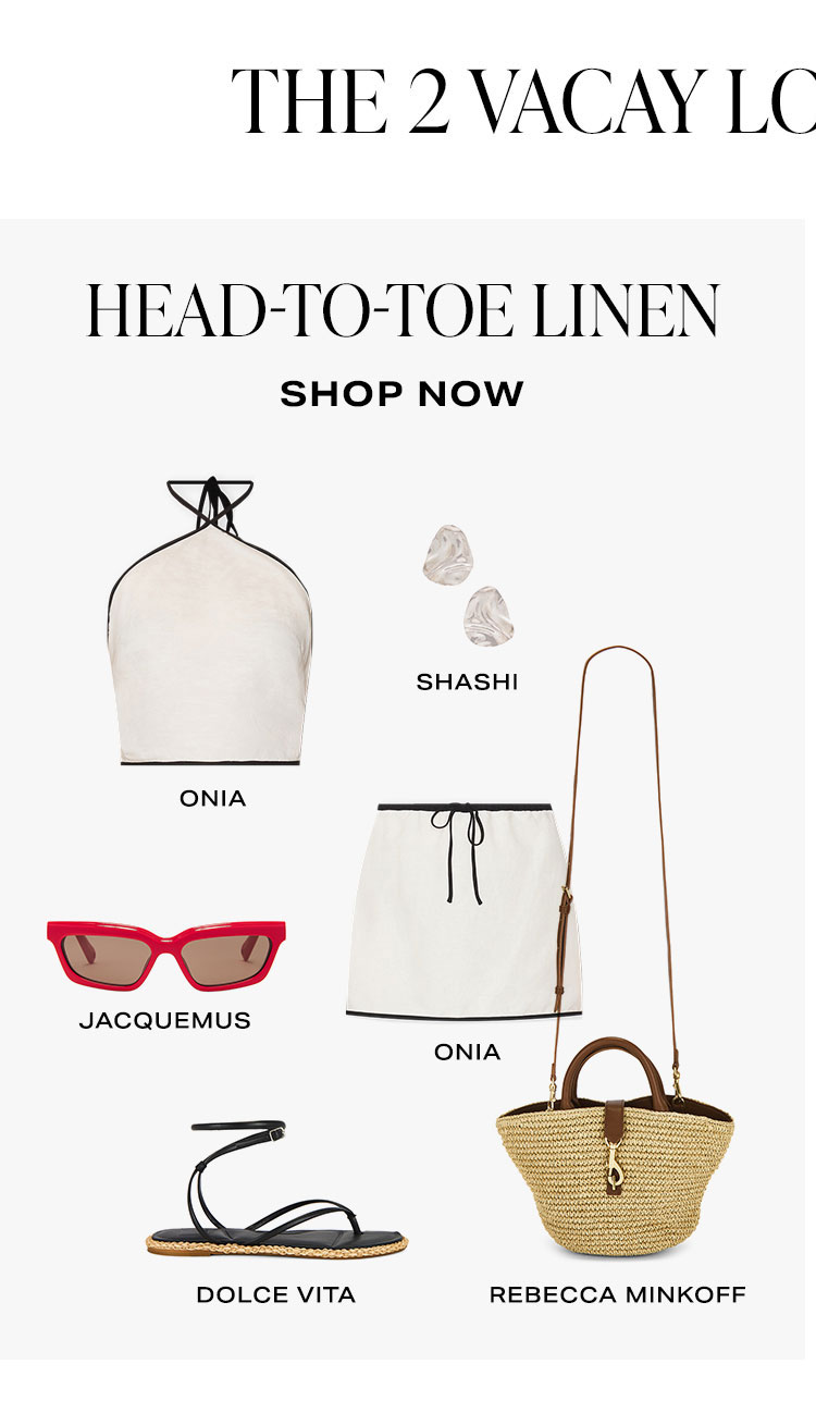 The 2 Vacay Looks You Need. Head-To-Toe Linen. 