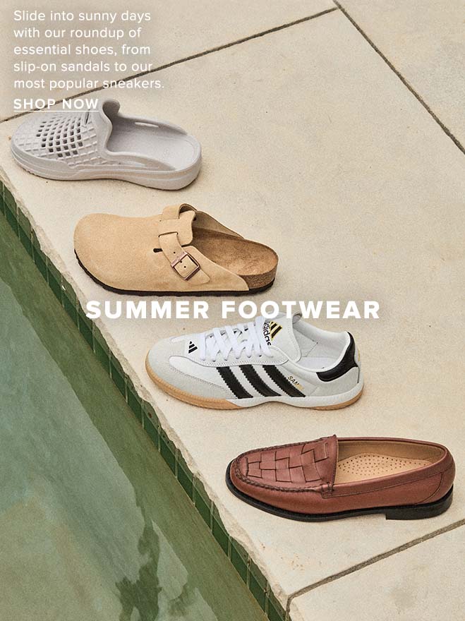 Summer Footwear. Shop Now.
