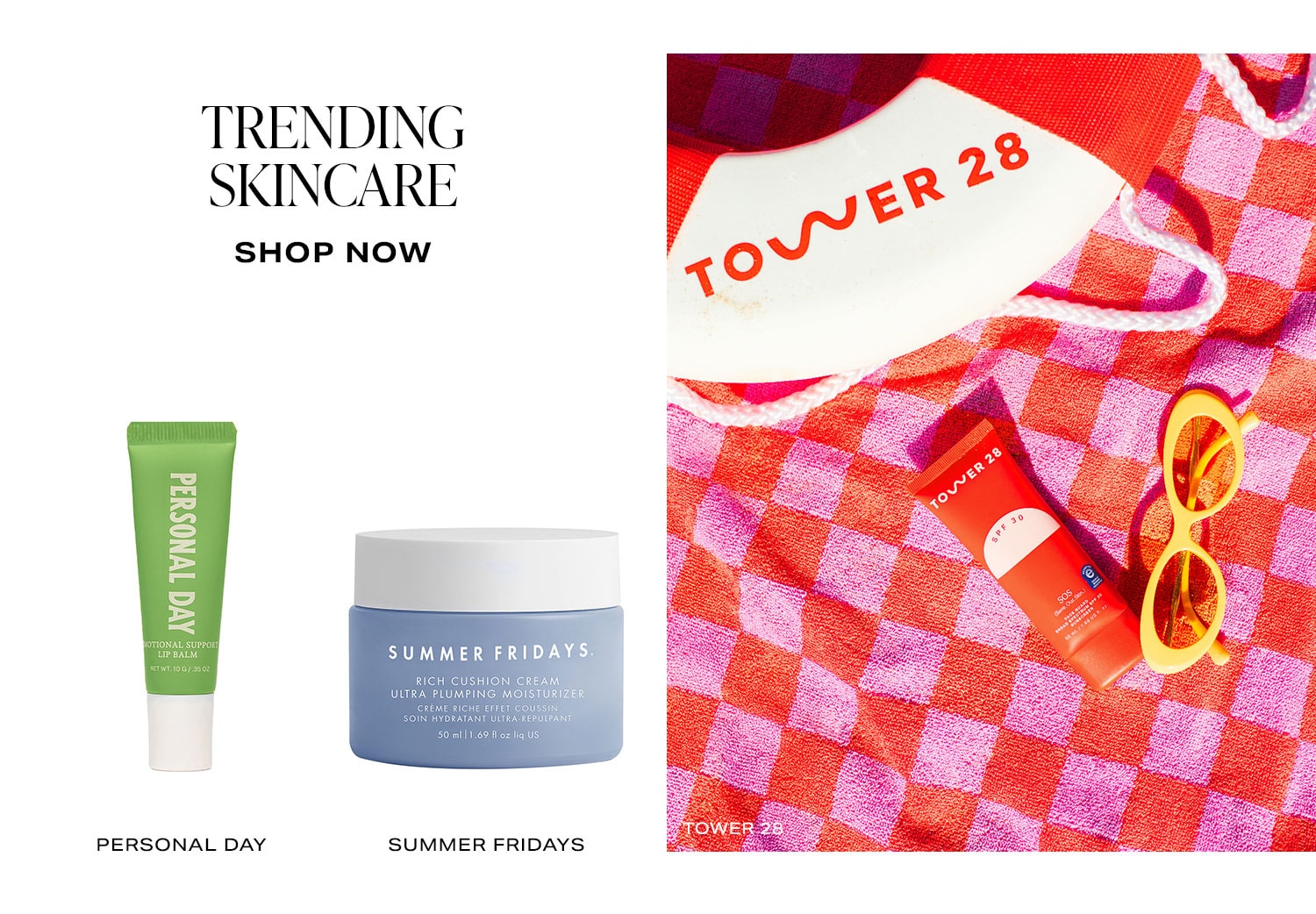 Trending Skincare. Shop Now.