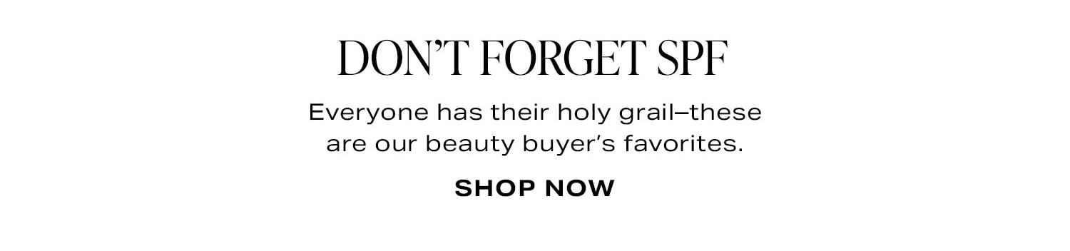 SPF Beauty. Shop Now.