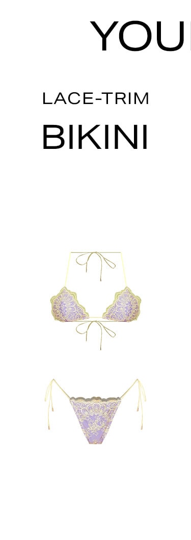 Your Closet Needs A... Lace-Trim Bikini.