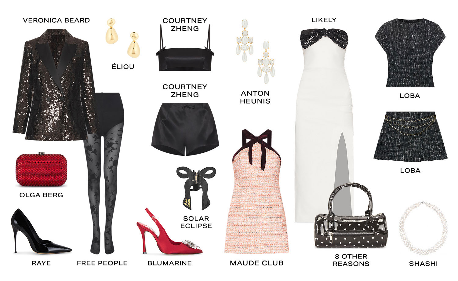French Girl Festive. Product Assortment.