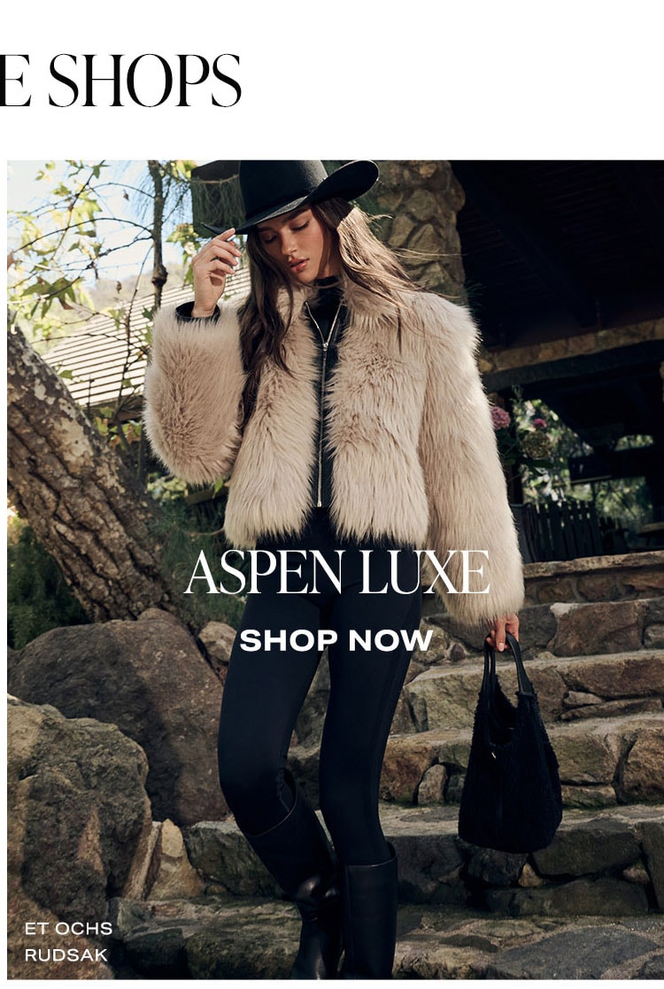 REVOLVE Shops: Aspen Luxe. Shop Now.