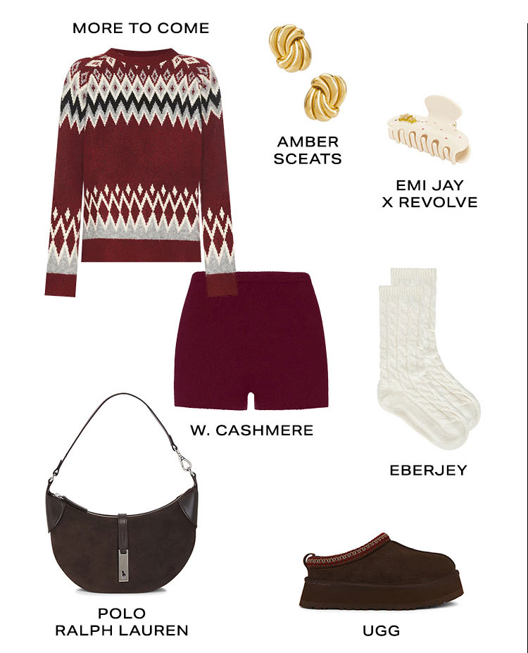Your Packing List. Cozy Set. Product Assortment.