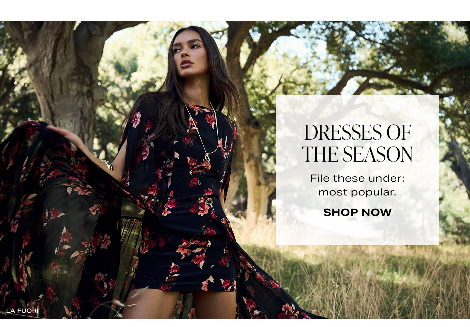 Dresses Of The Season. Shop Now.