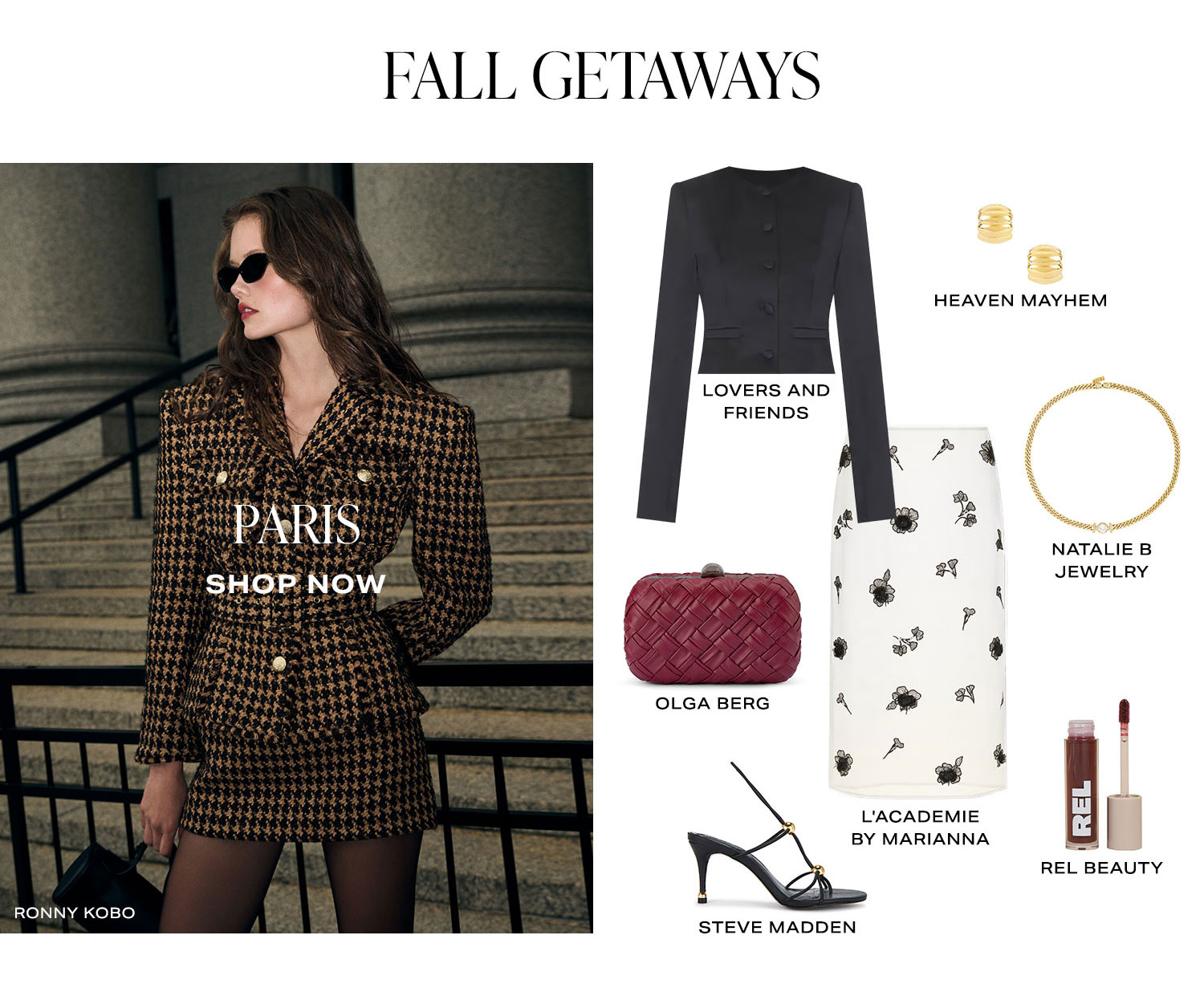 Fall Getaways. Paris. Shop Now.