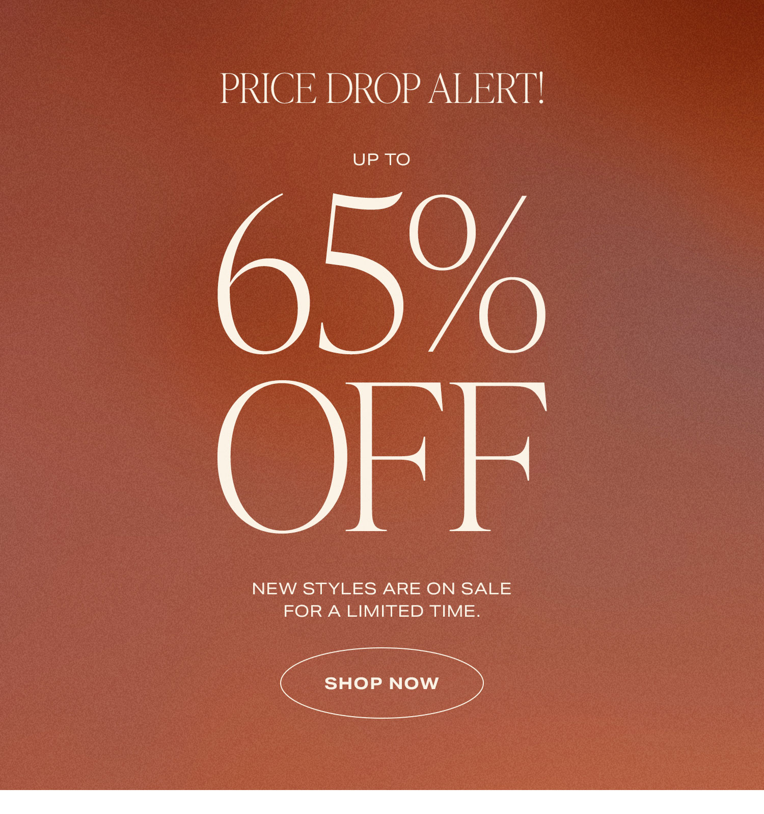 Price Drop Alert! Up To 65% Off New styles are on sale for a limited time.. Shop Now.