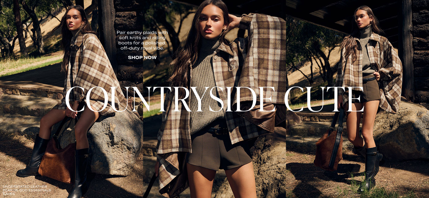 Countryside Cute. Pair earthy plaids with soft knits and riding boots for a polished, off-duty royal vibe. Shop Now.