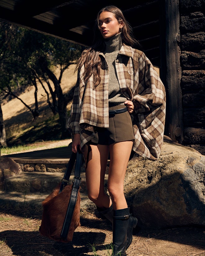 Countryside Cute. Pair earthy plaids with soft knits and riding boots for a polished, off-duty royal vibe. Shop Now.