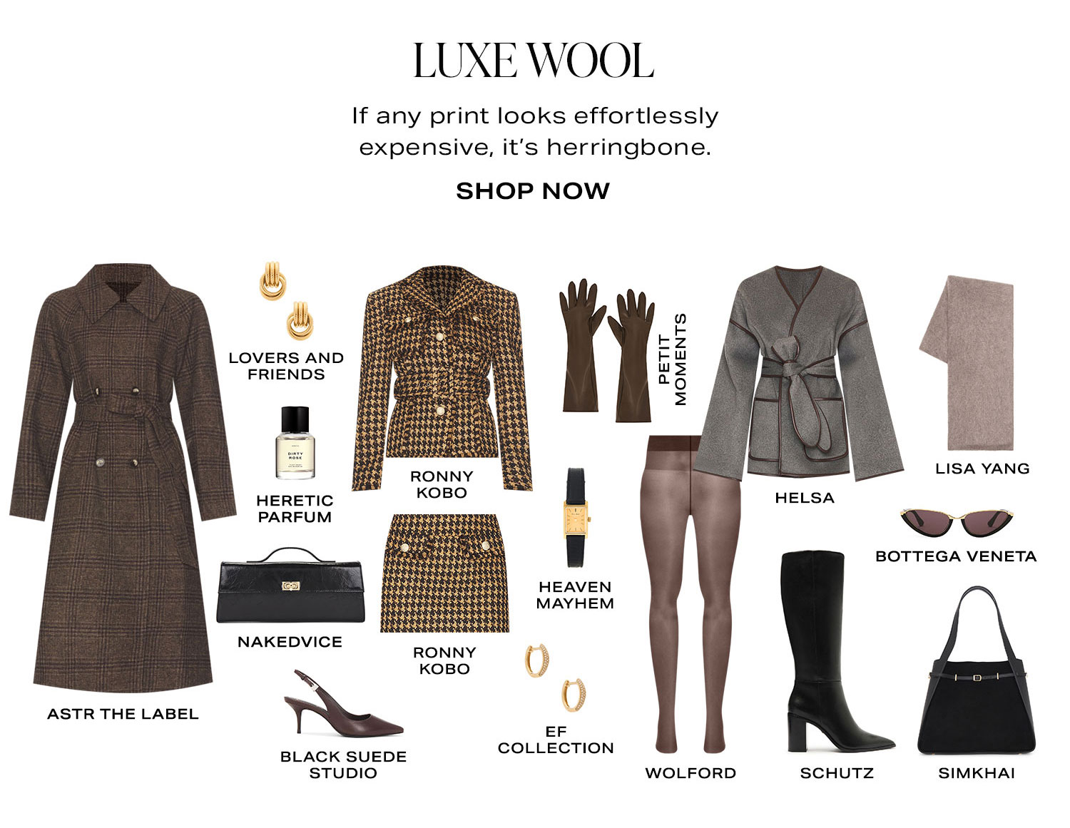 Luxe Wool. Product Assortment. Shop Now.