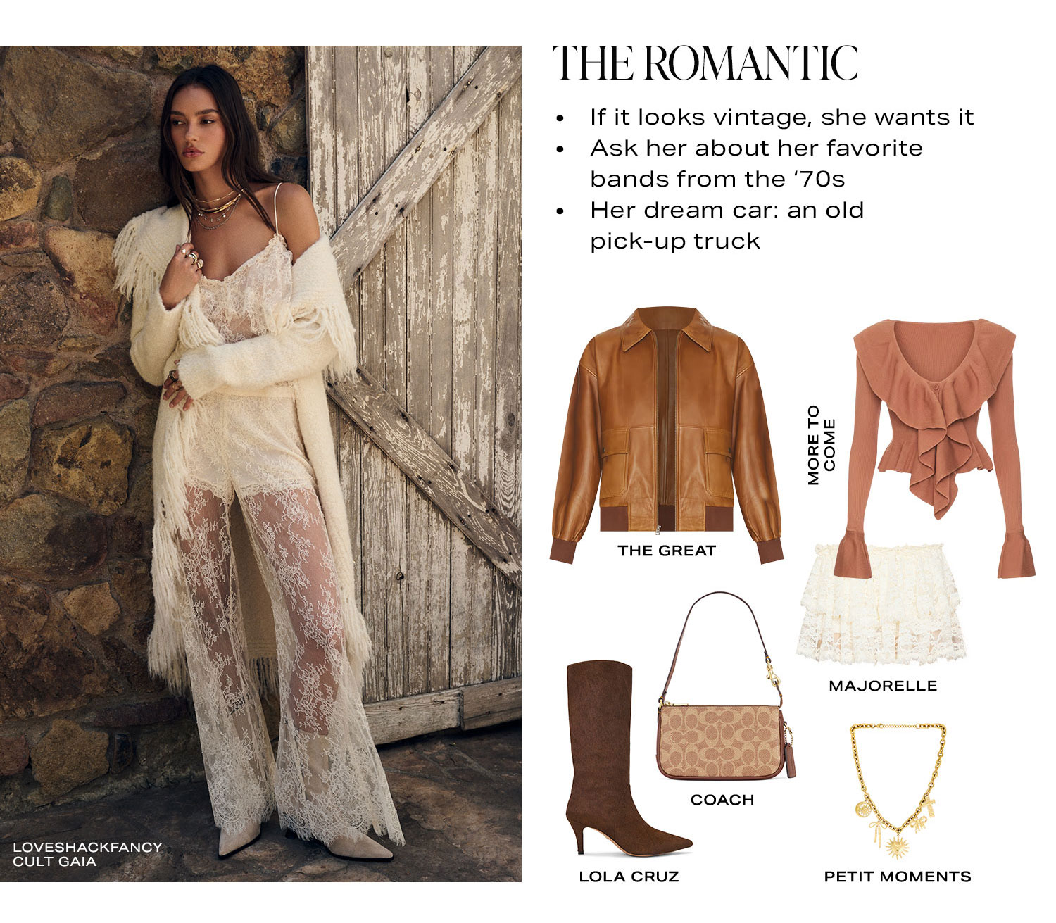 The Romantic. Product Assortment.