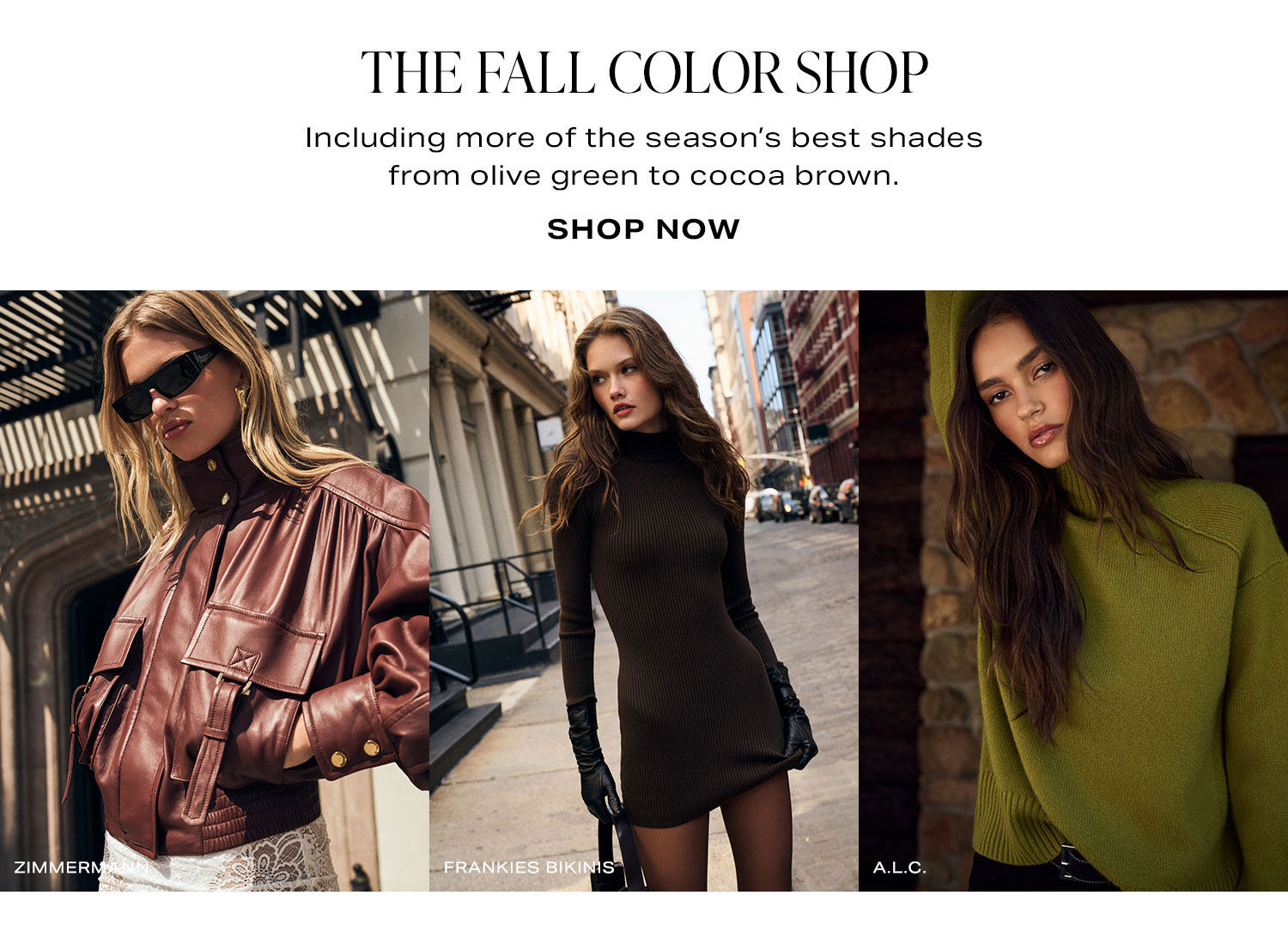The Fall Color Shop. Shop Now.