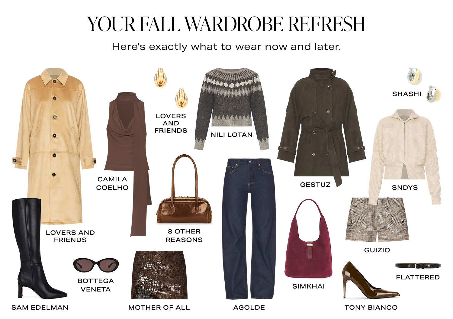 Your Fall Wardrobe Refresh. Here's exactly what to wear now and later. Product Assortment.