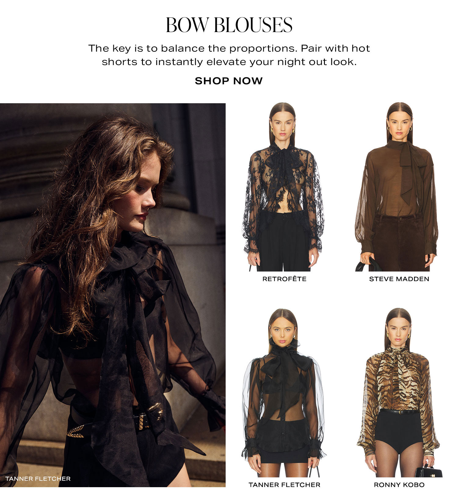 Bow Blouses. Shop Now
