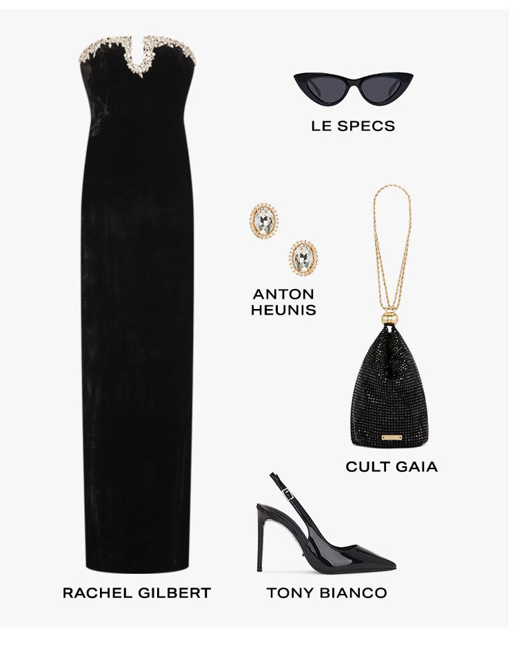 Black Tie Glam. Product Assortment.