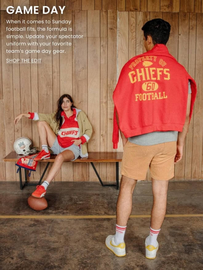 GAME DAY. Shop the Edit.