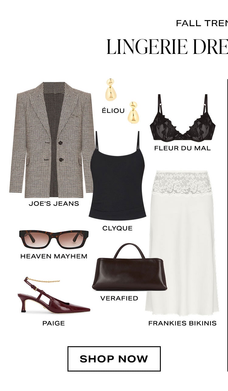Fall Trend Alert! Lingerie Dressing, 2 Ways: Polished Romance Look. Shop Now.