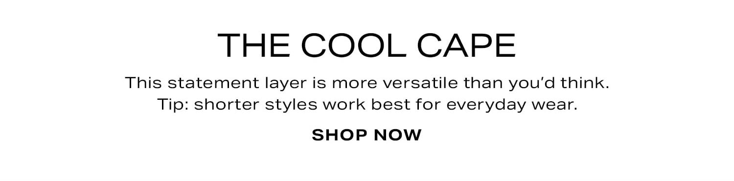 The Cool Cape. Shop Now.