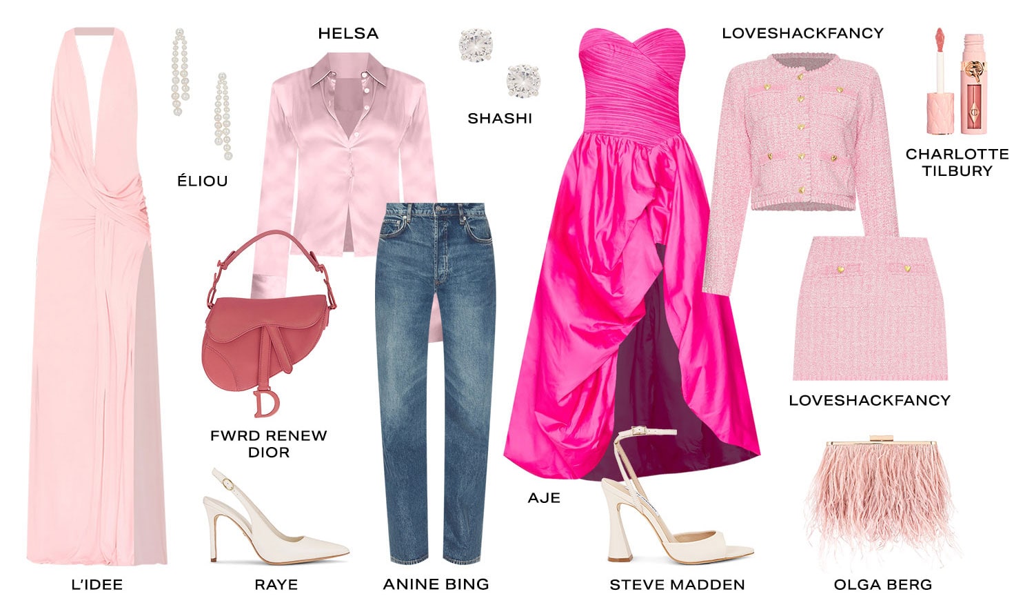 Feels Pretty In Pink. Product Assortment.