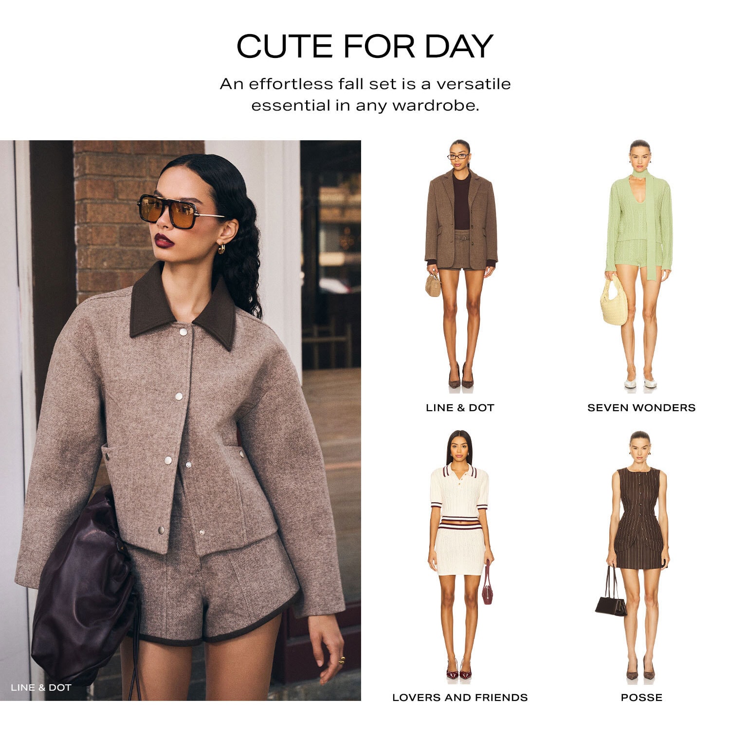 Cute For Day. An effortless fall set is a versatile essential in any wardrobe.
