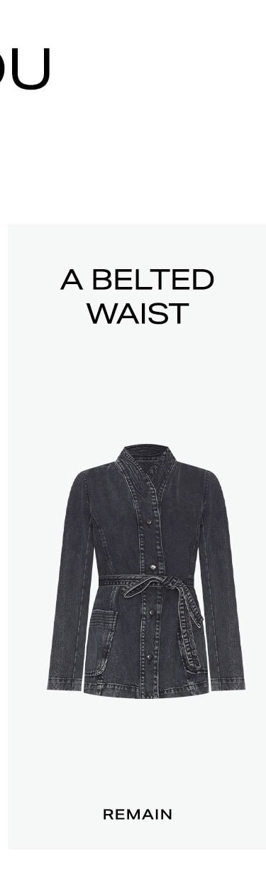 The 4 Jackets You Need This Fall: A Belted Waist.