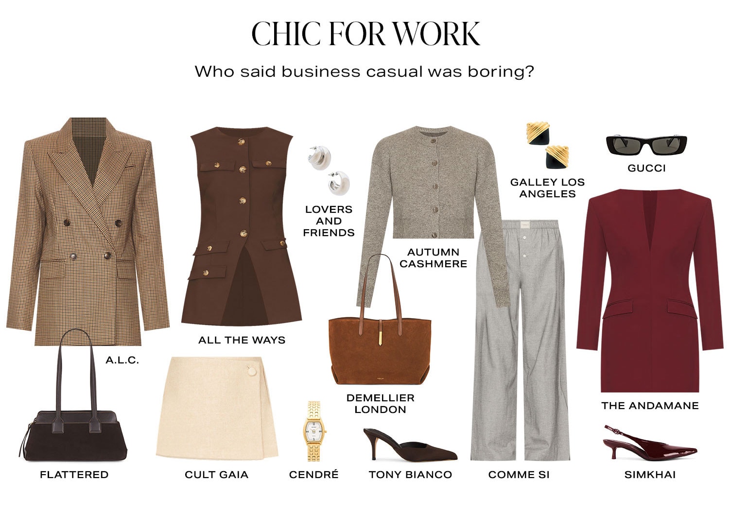 Chic For Work. Who said business casual was boring? Product Assortment.