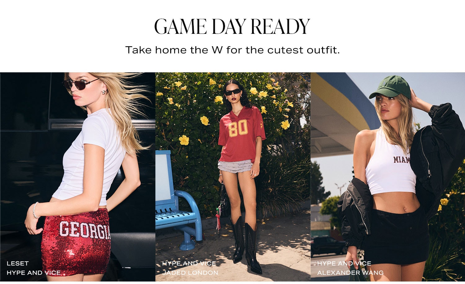 Game Day Ready. Take home the W for the cutest outfit.