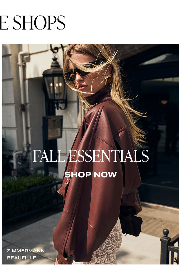 REVOLVE Shops: Fall Essentials. Shop Now.