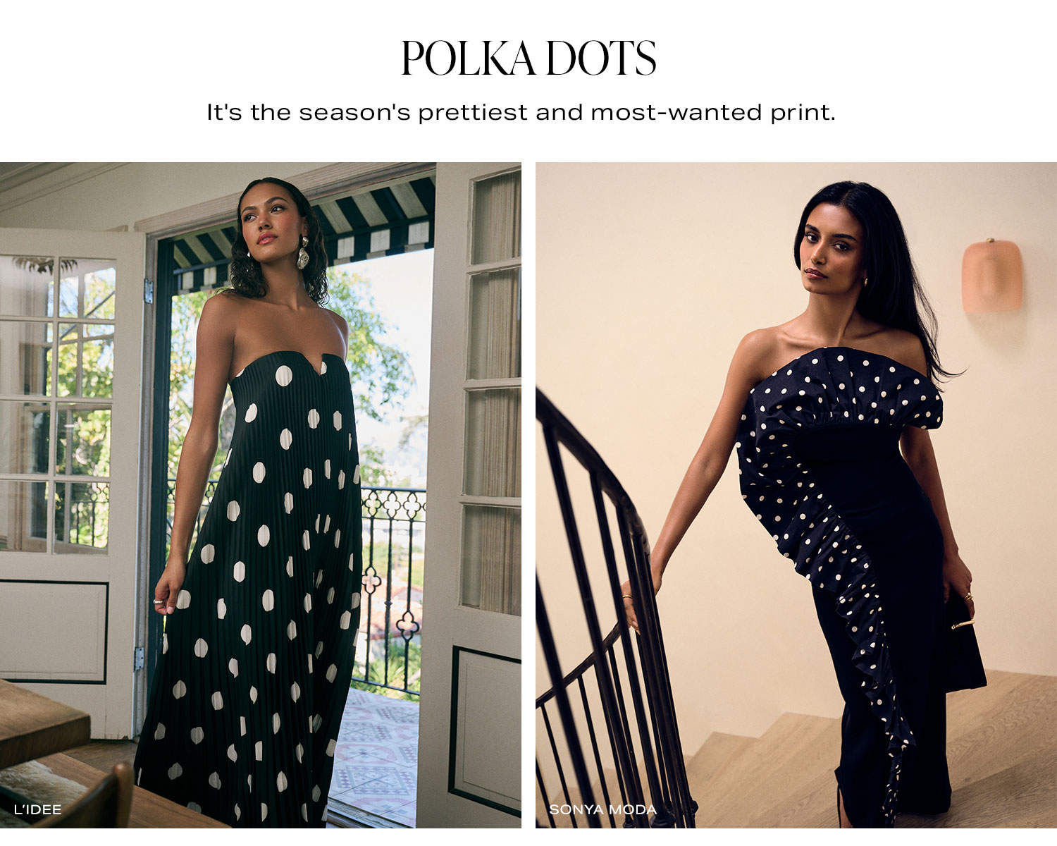 Polka Dots. Shop Now.