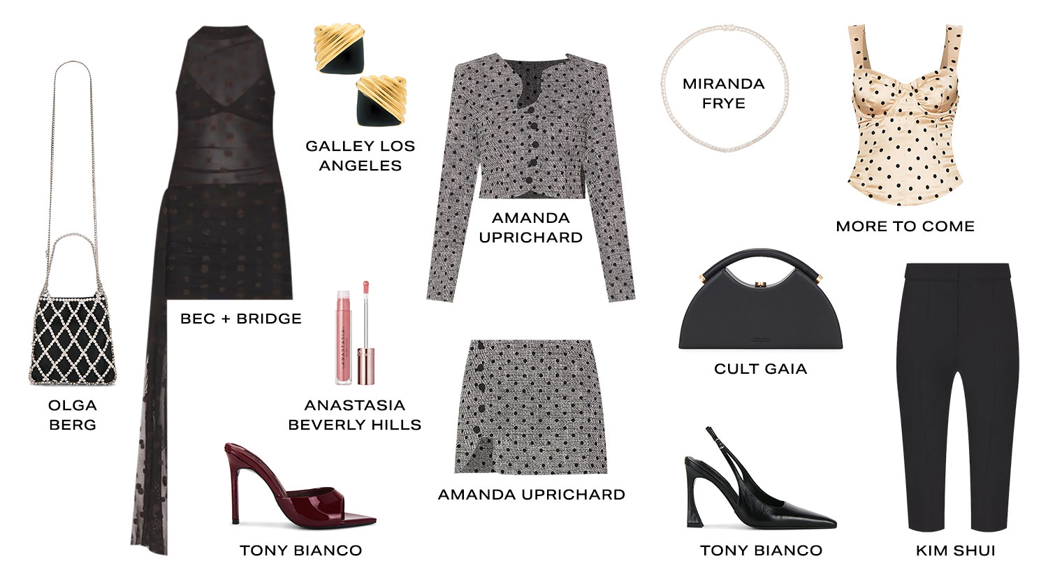 Polka Dots. Product Assortment. Shop Now.