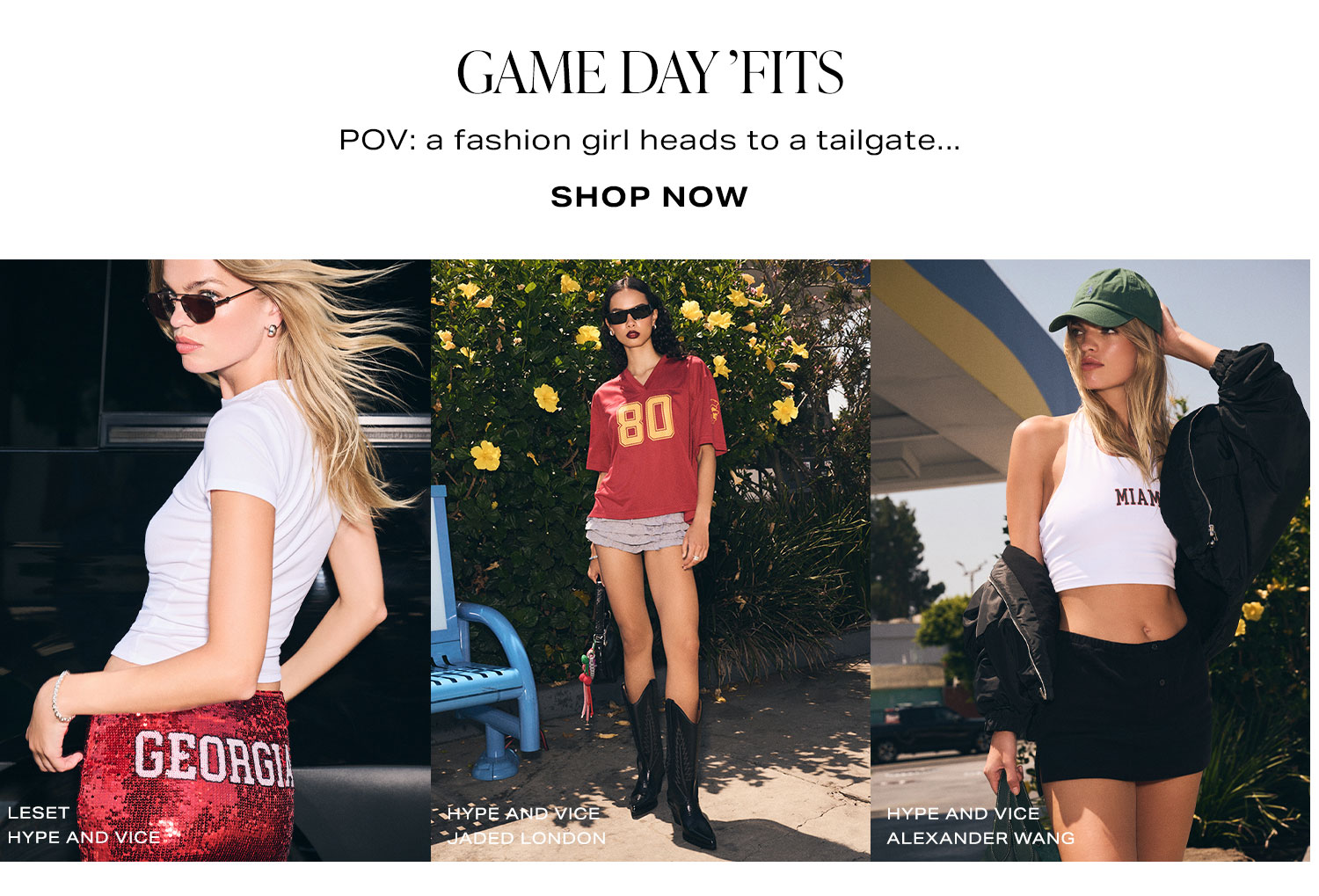 Game Day 'Fits. Shop Now.