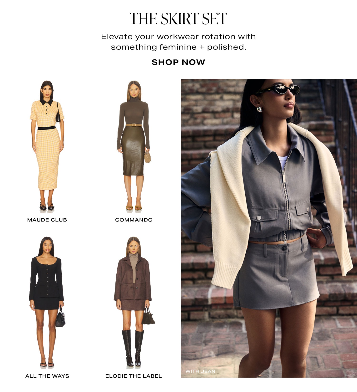 The Skirt Set. Shop Now